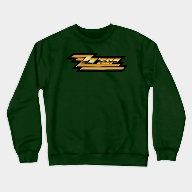 ZZ TOP Logo Gold Crewneck Sweatshirt by Mark Fabian